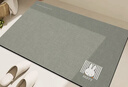 大江MIFFY米菲浴室吸水脚垫家用卫生间吸水地垫防滑垫洗手间地垫速干 自然米菲-灰 40x60cm 实拍图