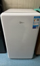 美的（Midea）93L单门小冰箱一级低音复古白色小单温冷藏租房家用宿舍办公室可放美妆BC-93MF【国家补贴】 实拍图