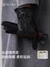 卡帝乐鳄鱼真皮手套女士秋冬季加绒保暖开车骑行触屏羊皮手套生日礼物送女友 实拍图