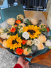 艾斯维娜鲜花速递向日葵混搭花束生日礼物全国同城配送 向日葵香槟韩式花束 实拍图