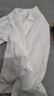 BLUE LITTLE WHITE长袖衬衫男棉商务白衬衫修身男士正装工装免烫大码职业装抗皱衬衣 纯白色【快速到货】 44 （170斤-185斤） 实拍图