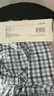 全棉时代男士内裤男平角短裤薄款居家四角裤大裤衩纱布 深浅蓝小方格 175 实拍图