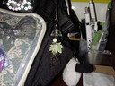 风铃枫叶雪花高颜值可爱ins情侣闺蜜款钥匙扣手机链书包挂件挂绳 绿色枫叶挂件SJ-137 实拍图