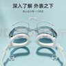 李宁LI-NING泳镜防水防雾男女高清游泳眼镜平光游泳镜LNJT224-6极光白 实拍图