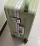 大嘴猴（paul frank）宽拉杆铝框行李箱女拉杆箱男学生坚固大容量平衡拉杆旅行箱出差箱 牛油果绿/铝框款 28英寸 实拍图