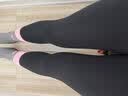 李宁（LI-NING）瑜伽裤女健身裤紧身高弹瑜伽服长裤外穿鲨鱼裤运动跑步普拉提 实拍图