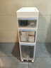 JEKO&JEKO夹缝收纳柜卫生间置物架宽22CM3层免安装带滑轮浴室柜厕所储物柜 实拍图