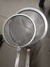 不锈钢漏勺过滤网筛极细家用滤油勺厨房油渣勺打沫勺一体成型 食品级不锈钢 【大号+中号】100密丿品质保障 实拍图