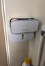 佳帮手卫生间纸巾盒 免打孔厕纸盒壁挂厕所纸巾架浴室置物用品抽纸盒 实拍图