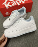 卡帕（Kappa）女鞋春季2026新款增高小白鞋子女款休闲运动板鞋女潮鞋 冰山蓝 38 实拍图