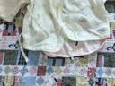 舒贝怡2件装婴儿衣服新生儿半背衣宝宝春夏睡衣0-3个月和尚服粉59 实拍图