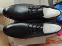 红蜻蜓真皮男鞋春夏舒适商务休闲皮鞋高级正装德比鞋婚鞋WTA7376黑色43 实拍图