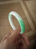 冰糯种阳绿正品翡翠手镯子老坑飘绿正圈冰种果绿礼品女款玉手镯子 60号 实拍图