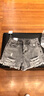 牛仔短裤女破洞夏天外穿春夏秋冬季休闲高腰百搭女士个性学生宽松阔腿热裤子 灰色 S 实拍图