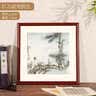 森淼中式书法国画字画实木相框装裱定制正方形画框挂墙木质裱框自装 8125胡桃色 尺寸8【可放68*68cm】 实拍图