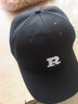 【热巴同款】加大棒球帽帽子男女大头围显脸小春夏字母百搭棒球帽 刺绣款-黑色【1顶】 实拍图