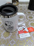 史努比（SNOOPY）保温杯 带手柄不锈钢办公保温杯水杯可爱杯子情侣杯420ML 白色 实拍图