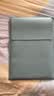 JPLAYER笔记本电脑内胆包适用联想华为苹果macbook12-14英寸简约轻薄皮质电脑保护包 天蓝 实拍图
