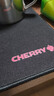 CHERRY樱桃 超大鼠标垫 办公桌垫 键盘垫 游戏鼠标垫 高密纤维顺滑鼠标垫 黑色细面 900*350*4mm 实拍图