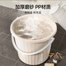 五月花水桶套装15L加厚塑料手提清洁洗衣泡脚桶家用学生宿舍储水3件套 实拍图