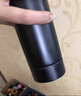 304不锈钢智能温显保温杯500ml测温小容量便携带显示茶水分离水杯 可替换电池显示【黑色】 实拍图