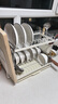 京东京造 碗盘置物架台面沥水碗碟架碗筷盘收纳架厨房烹饪器具【双层】 实拍图