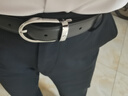 万宝龙MONTBLANC 椭圆针扣黑棕双面腰带皮带3cm 38157/128135礼物 实拍图