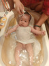 世纪宝贝（babyhood）小鳄鱼浴盆 婴儿洗澡盆0-6岁宝宝可折叠澡盆加大款 带可调节浴架 实拍图