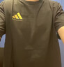 阿迪达斯（adidas）T恤男夏季运动透气轻薄宽松棉短袖  【棉质】黑/金 3XL 实拍图