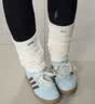 adidas「T头鞋」BARREDA板鞋德训鞋男女阿迪达斯轻运动 薄荷绿/汉玉白/树脂黄   44 实拍图