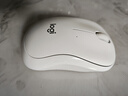 罗技（Logitech）M221 轻音鼠标 无线鼠标 办公鼠标 对称鼠标 带无线微型接收器 米白色 实拍图