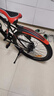 凤凰（Phoenix）儿童自行车山地车学生车脚踏车6-12-18岁童车 霸道 黑红色 24寸 实拍图