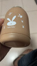 【京东物流送货上门】萌萌兔卡通水杯女牛奶玻璃杯创意便携杯子 咖色萌萌兔 330ml 1只 实拍图