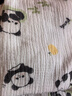 安可新婴儿7A抗菌全棉邹布浴巾 新生儿吸水洗澡纱布盖毯萌熊猫100cm 实拍图