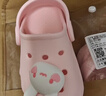 牧童儿童拖鞋夏男宝宝洞洞鞋软底女童卡通洗澡婴幼儿家居鞋萌兔粉160 实拍图