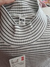 优衣库女装罗纹条纹高领T恤/长袖小高领内搭481026 00 白色 XL /165/92A 实拍图