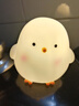 卡通小鸡仔小夜灯高颜值卧室可爱装饰发光玩具儿童生日分享小礼物 小鸡仔/白色 实拍图