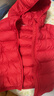 迷你巴拉儿童羽绒服男女童厚款保暖连帽棉服防风保暖羽绒外套【防水透湿】 中国红60648 【白鸭绒-1000+洁净度】 100 【充绒量35.6g】 实拍图