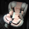 Heekin德国 儿童安全座椅汽车用0-4-12岁婴儿宝宝360度旋转ISOFIX硬接口 尊享粉(遮阳棚+上拉带+侧保护) 实拍图