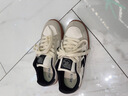 飞跃（Feiyue）官方男鞋春季新款鞋子男时尚百搭经典板鞋男潮流网面透气跑步鞋男 米/黑 42 (260mm) 实拍图