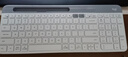 罗技（Logitech）时尚系列 K580 无线蓝牙键盘 办公键盘 便携超薄 笔记本键盘 平板键盘 芍药白 101键 实拍图