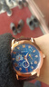 沃凯全自动机芯械男士手表高档日历石英表男款潮流时尚手表男名表 时尚款蓝面 实拍图