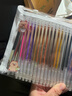 舒星卡皮巴拉36色混装彩色闪光啫喱笔手帐专用亮晶晶发光闪粉儿童闪亮变色荧光流沙珠光绘画用 实拍图