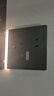 NVC雷士电工开关插座 五孔插座带人体感应 地脚灯夜灯86型插座面板 N25雾感灰 实拍图