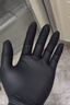 英科医疗（INTCO）一次性手套丁腈100只大码食品级厨房耐用家务黑色丁晴橡胶手套 实拍图