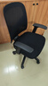 得力（deli）4900S 人体工学靠背办公椅/电脑椅/职员椅 可升降转椅舒棉坐垫 黑 实拍图