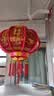 琉弦笙 灯笼大门挂的2026 新年装饰春节马年七彩水晶led走马旋转灯笼 福牌55cm直径【一对】 实拍图