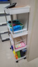 金隆兴小推车置物架婴儿用品零食架卧室厨房浴室不锈钢可移动4层收纳架 实拍图