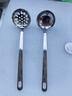 美厨（MAXCOOK）304不锈钢火锅勺 汤勺漏勺菜勺漏勺加厚加长 2件装MCCU4175 实拍图