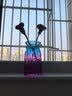 吕姆克花瓶玻璃鲜花干花插花瓶水养植物花器装饰花瓶摆件蓝紫渐变5180 实拍图